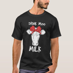 T-shirt Boire du lait de vache drôle Cowu2019s idée de lai