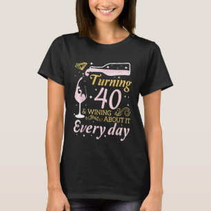 T-shirt Boire Du Vin À 40 Ans En Vaillant À Ce Sujet Ev