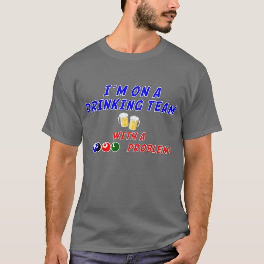 T-shirt Boire/équipe de piscine (Devant)