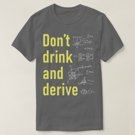 T-shirt Boire et dériver 1 (Design devant)