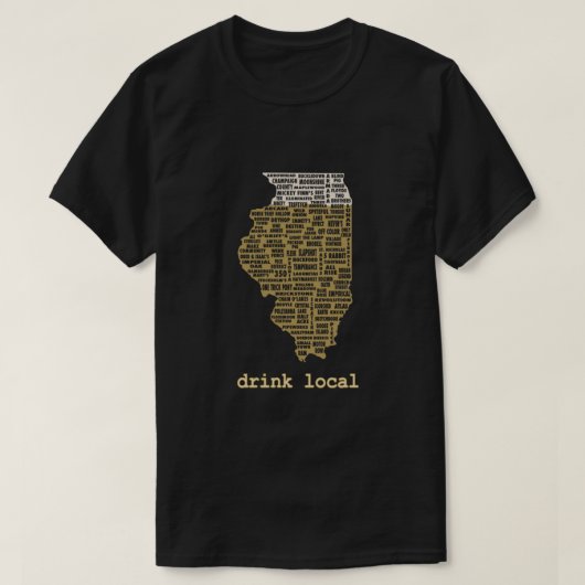 T-shirt Boire local - Illinois Beer Shirt Classic (Design devant)