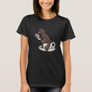 T-shirt Boire Mes Poops Femmes Café Cat kopi luwak Love 7