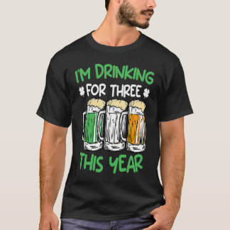 T-shirt Boire pour trois cette année St Patrick's Day 1