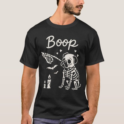 T-shirt Boire Skeleton Chien & Main (Devant)