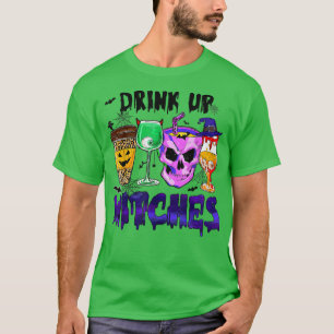 T-shirt Boire Sorcières Retro Café Saison Éffrayante Hallo
