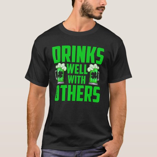 T-shirt Bois bien avec d'autres Drôle Patrick's Day Shamro (Devant)
