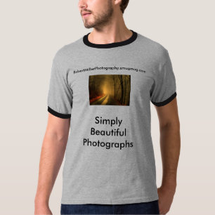 T-shirt bois brumeux, photographies simplement belles,