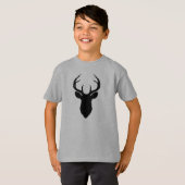 T-shirt Bois de cerf rustique campagne moderne (Devant entier)