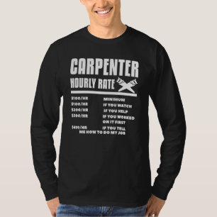 T-shirt Bois de charpentier à tarif horaire