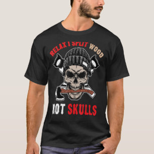 T-shirt Bois de charpentier pour bûcherons à bille