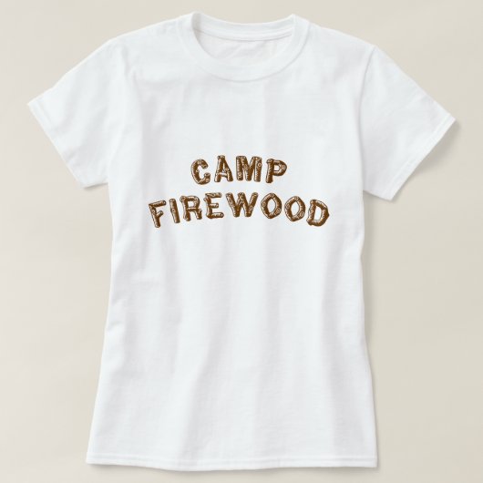 T-shirt Bois de chauffage de camp (Design devant)