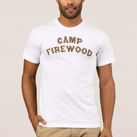 T-shirt Bois de chauffage de camp (Devant)