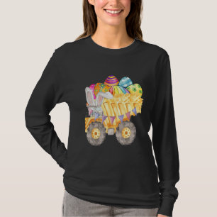 T-shirt Bois de lapin Cavate Construction Aquarelle Pâques