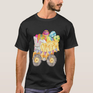 T-shirt Bois de lapin Cavate Construction Aquarelle Pâques