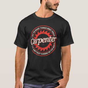 T-shirt Bois de menuisier pour hommes menuiserie vintage p