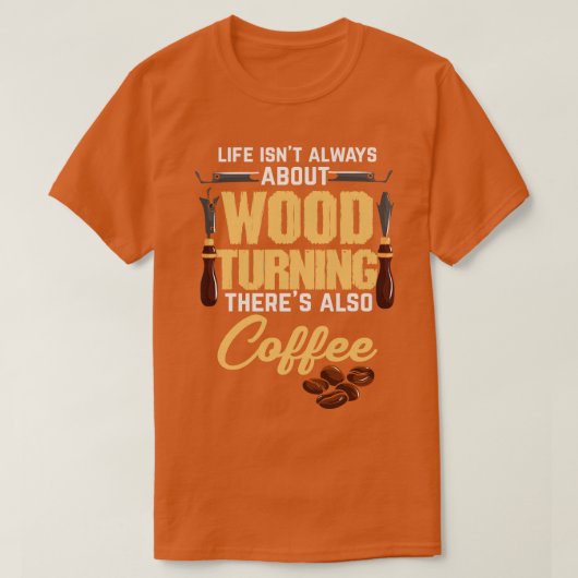T-shirt Bois de transformation du café (Design devant)