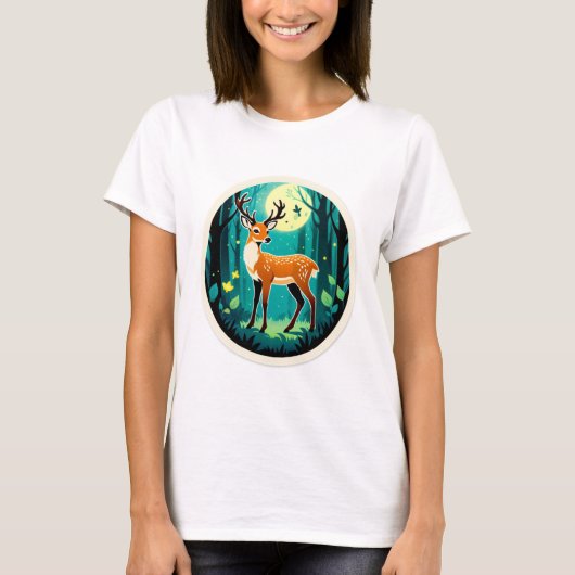 T-shirt Bois enchanté du Cerf (Devant)