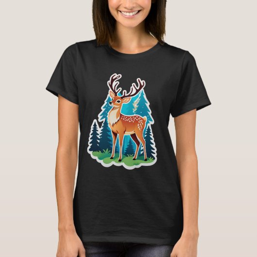 T-shirt Bois enchanté du cerf (Devant)