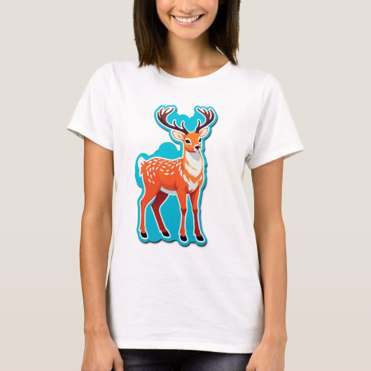 T-shirt Bois enchanté du cerf (Devant)