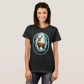 T-shirt Bois enchanté du Cerf (Devant entier)