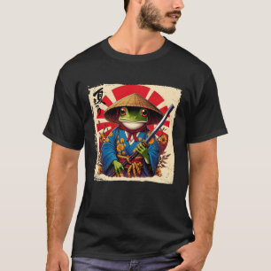 T-shirt Bois japonais Art Samurai Grenouille Kanji japonai