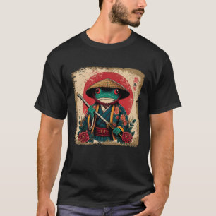 T-shirt Bois japonais Art Samurai Grenouille Kanji japonai