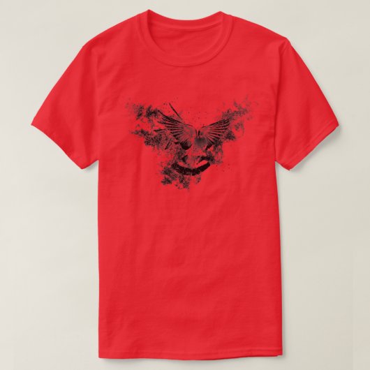 T-shirt bois pigeon mouche de chasse forêt 1 (Design devant)