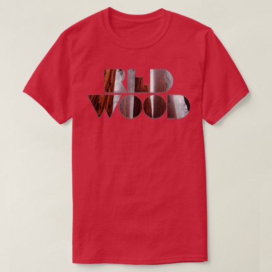 T-SHIRT BOIS ROUGE (Design devant)