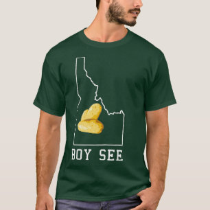 T-shirt Boise Idaho Carte Idaho Potato State Boy Voir Idah