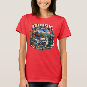T-shirt Boise Idaho Corps Athlétique Universitaire Vintage