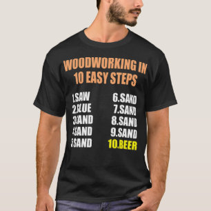 T-shirt Boiseries en 10 pas faciles bateau de pirate color