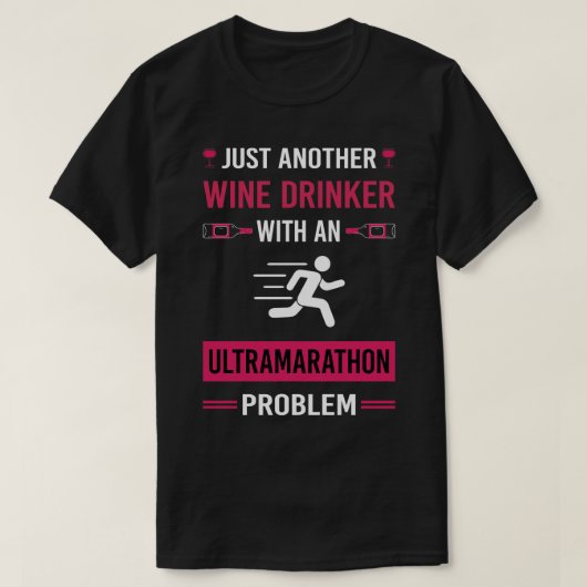 T-shirt Boisson à vin Ultramarathon course ultra-distance (Design devant)
