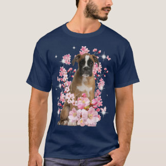 T-shirt Boisson Chien Japonais Fleur Sakura de fleurs de c