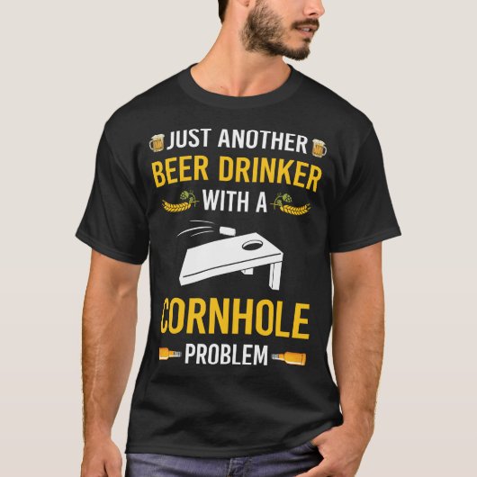 T-shirt Boisson de bière Cornhole (Devant)