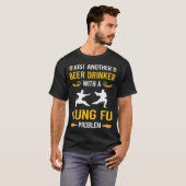 T-shirt Boisson de bière Kung Fu (Devant entier)