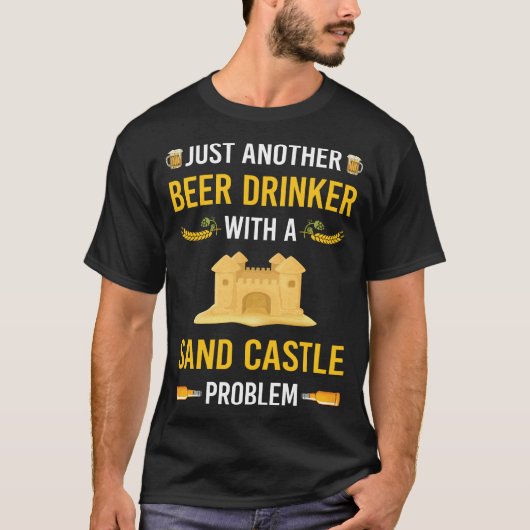 T-shirt Boisson de bière Sand Castle (Devant)