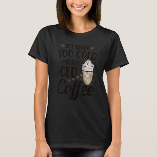 T-shirt Boisson de café glacé (Devant)