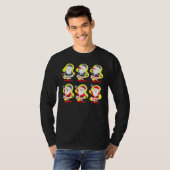 T-shirt Boisson de Noël Santa buvant (Devant entier)
