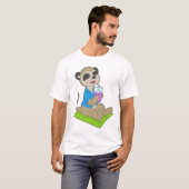 T-shirt Boisson de plage de suricate été (Devant entier)