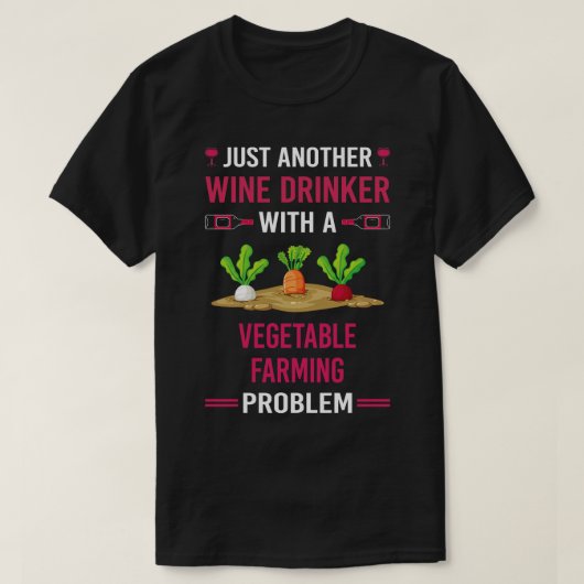 T-shirt Boisson de vin Agricole végétale agricole (Design devant)