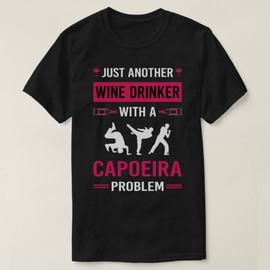 T-shirt Boisson de vin Capoeira (Design devant)