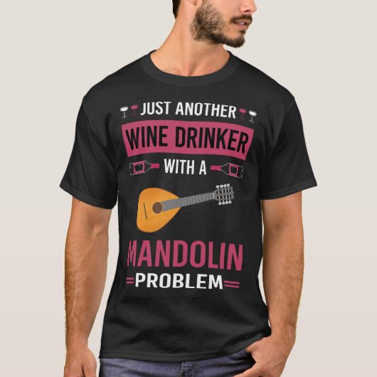 T-shirt Boisson de vin Mandolin (Devant)