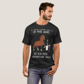 T-shirt Boisson De Vins Et Équitation Peruvienne Paso (Devant entier)
