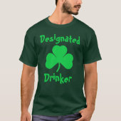 T-shirt Boisson désignée St Patrick's Day (Devant)