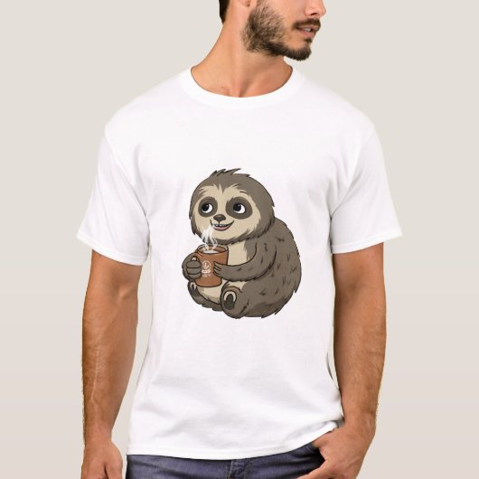 T-shirt Boisson fine mignonne café I Like Naps - Napping S (Devant)