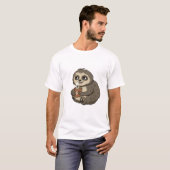 T-shirt Boisson fine mignonne café I Like Naps - Napping S (Devant entier)