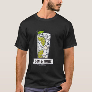 T-shirt Boisson rafraîchissante de cocktail d'été au gin e