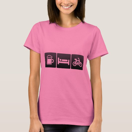 T-shirt Boisson, sommeil et classes de rotation (Devant)