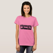 T-shirt Boisson, sommeil et classes de rotation (Devant entier)