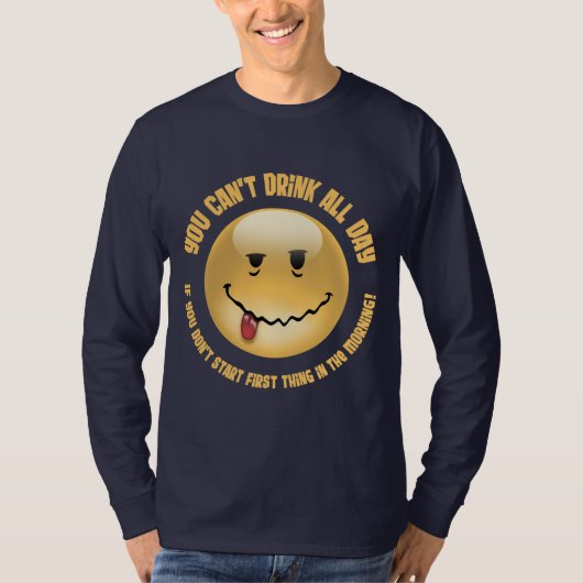 T-shirt Boisson toute la journée (Devant)